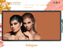 Tablet Screenshot of lmakeupinstitute.com